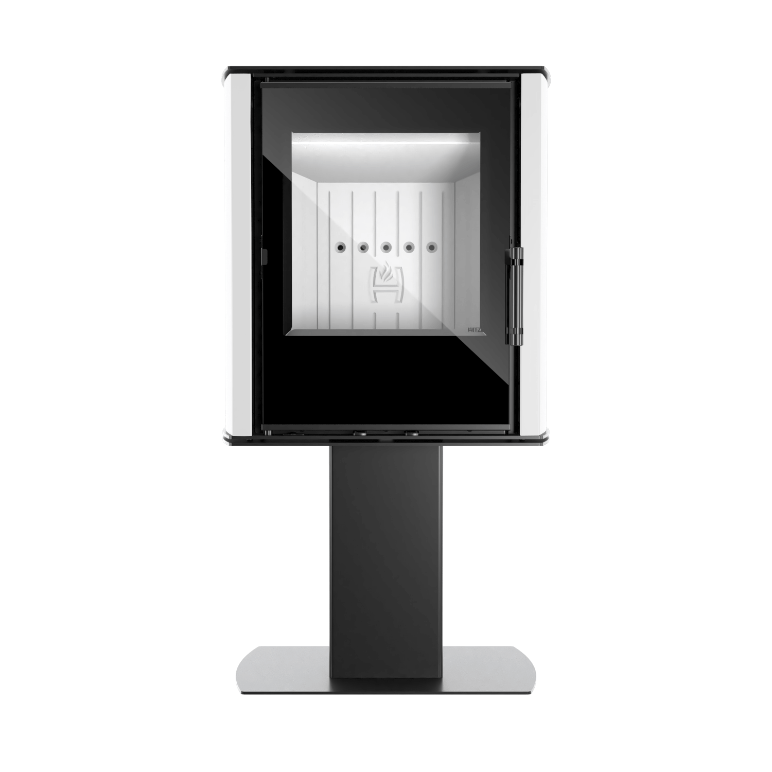 Freistehender Kamin CANE SF mit weißen Seiten - Image 2