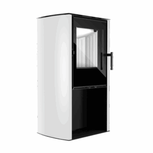 02_Kominek_CANE_SMALL_prawa_jedna_plyta_blik_BIALE FREISTEHENDER KAMIN CANE S MIT WEIßEN SEITEN