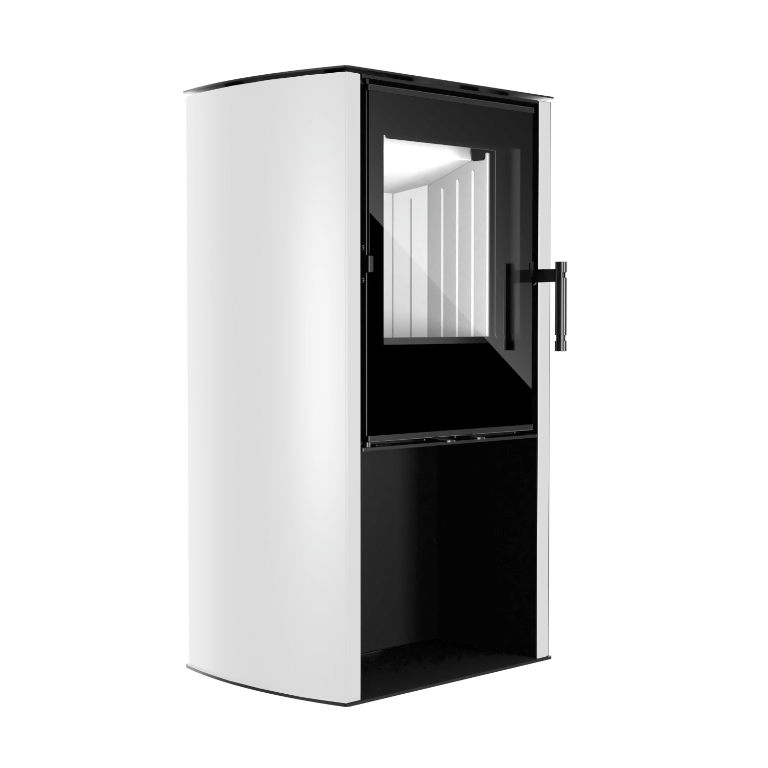 FREISTEHENDER KAMIN CANE S MIT WEIßEN SEITEN