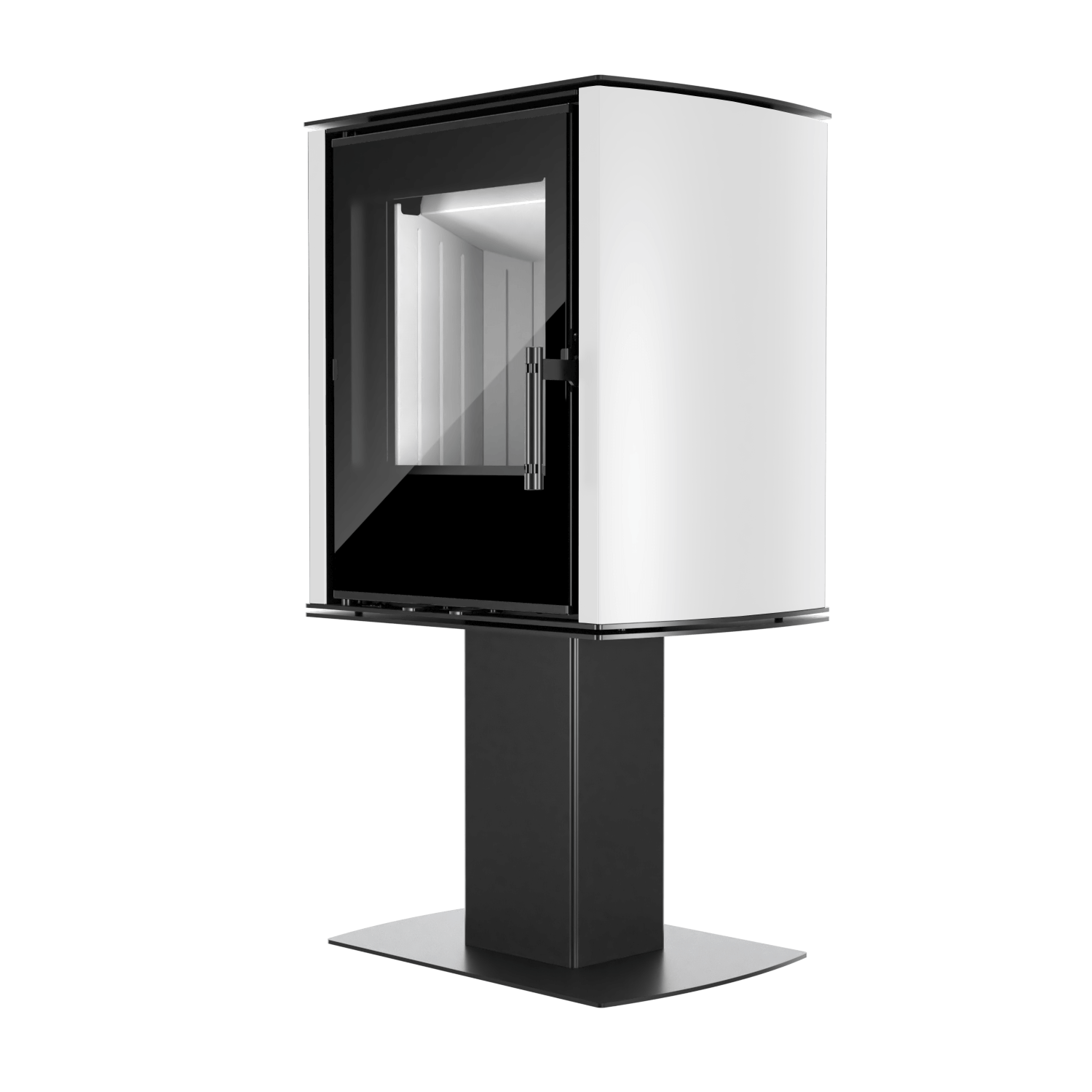 Freistehender Kamin CANE SF mit weißen Seiten - Image 3