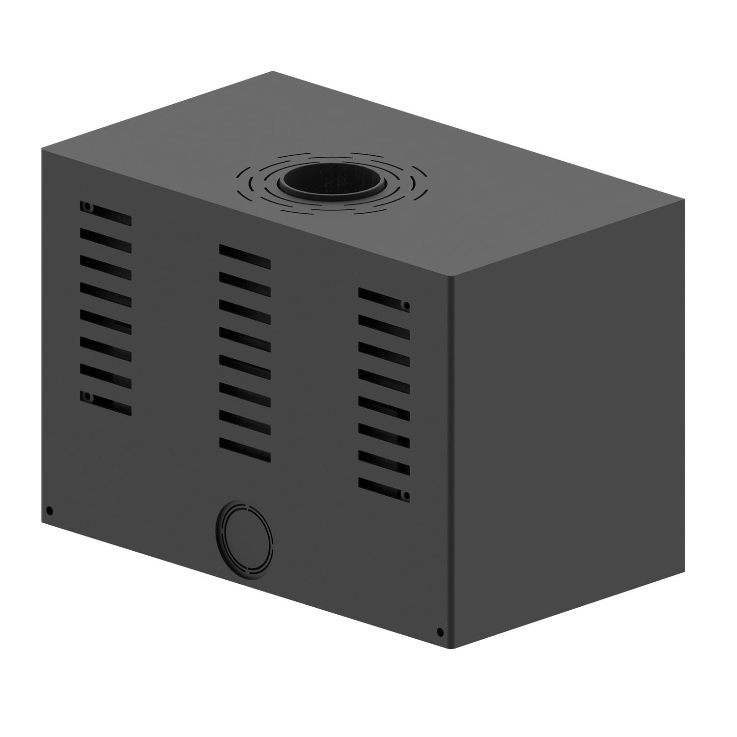 Freistehender Kamin CF 800-4mm auf einer Bank - Image 8