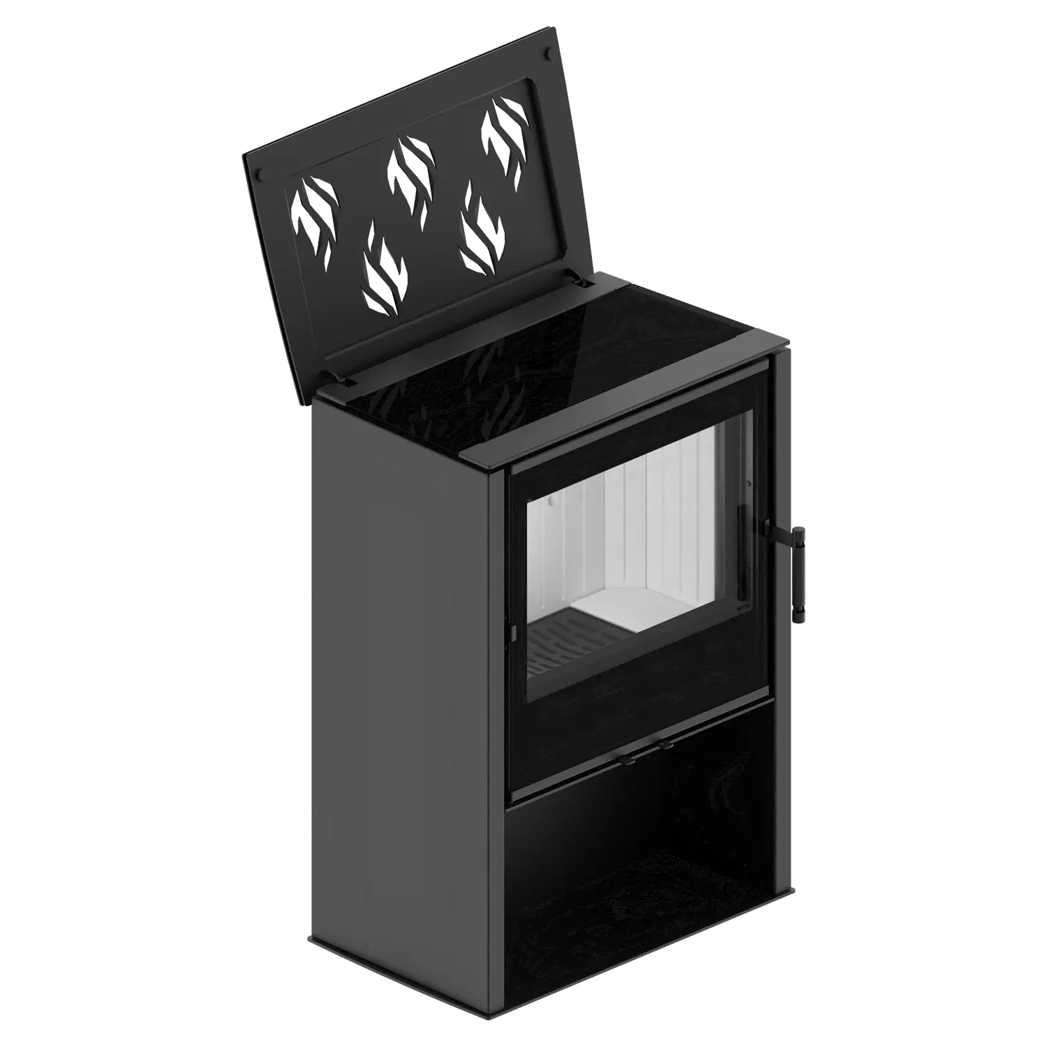 FREISTEHENDER KAMIN LUPO M MIT HEIZPLATTE - Image 2