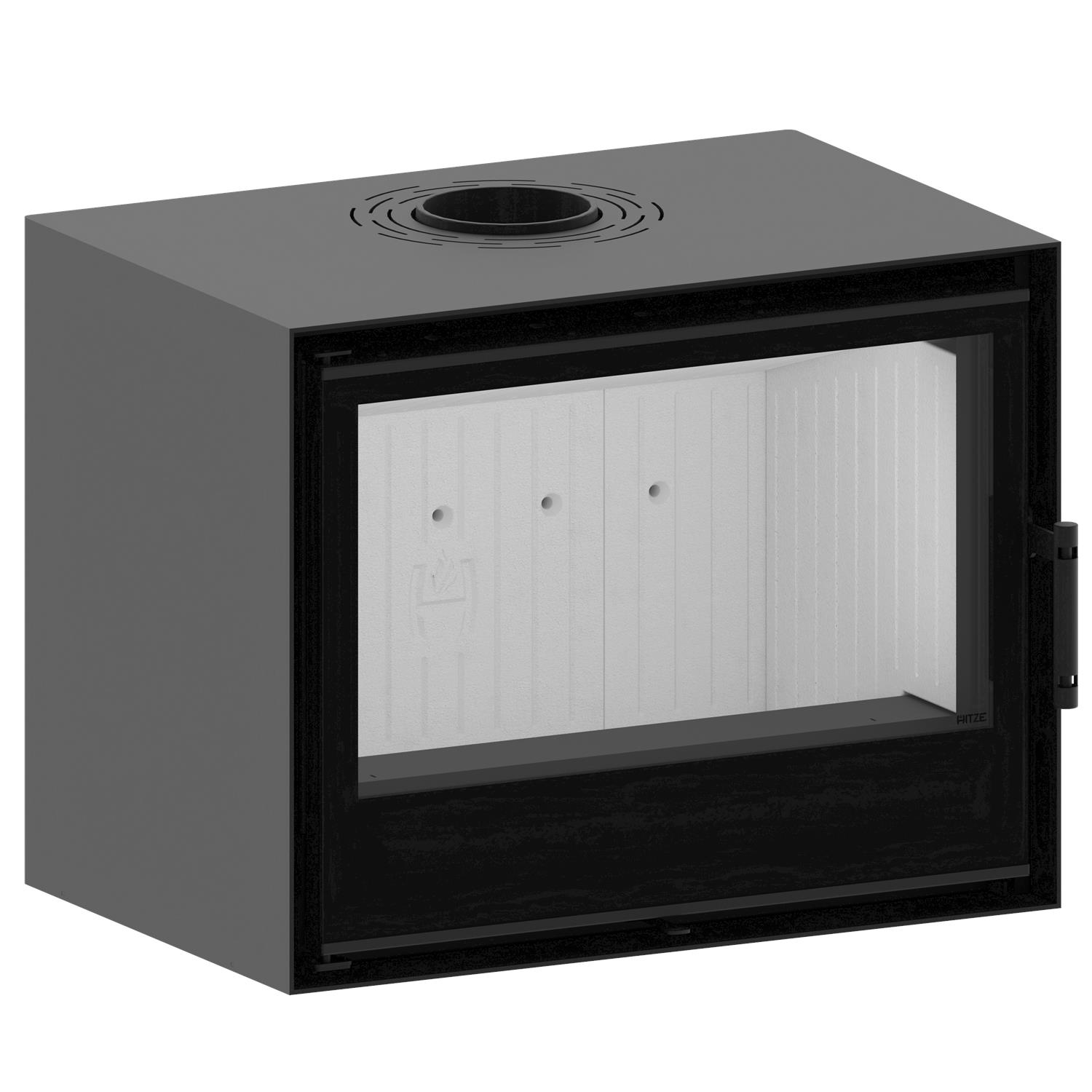 Freistehender Kamin CF 700-4mm auf einer Bank - Image 16