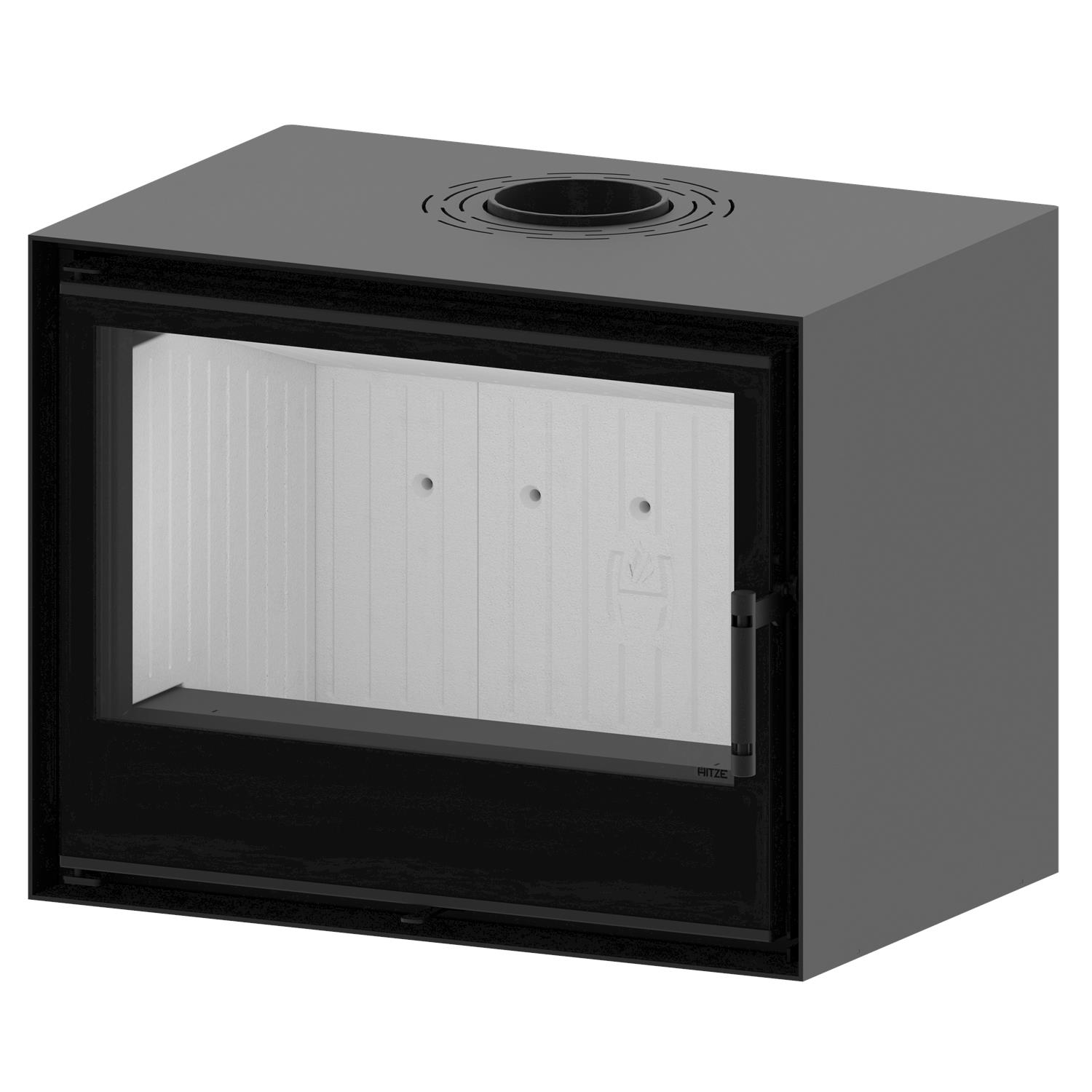 Freistehender Kamin CF 700-4mm auf einer Bank - Image 17