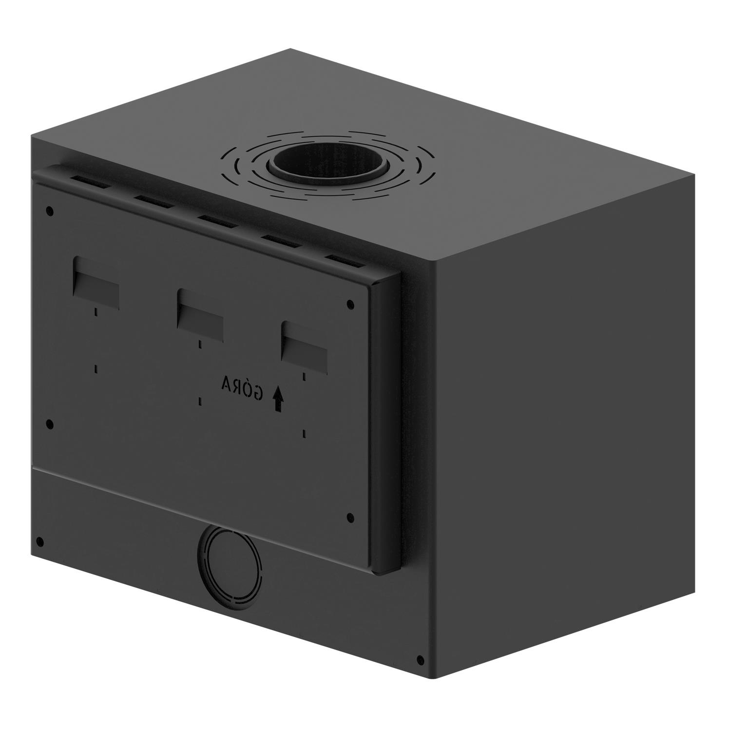 Freistehender Kamin CF 700-4mm auf einer Bank - Image 6