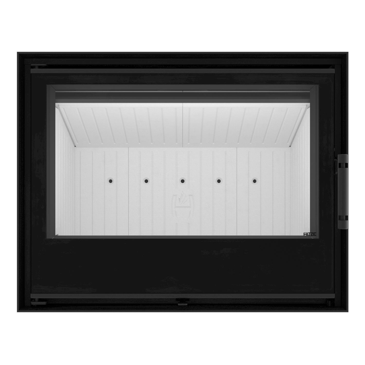 Freistehender Kamin CF 700-4mm auf einer Bank - Image 3