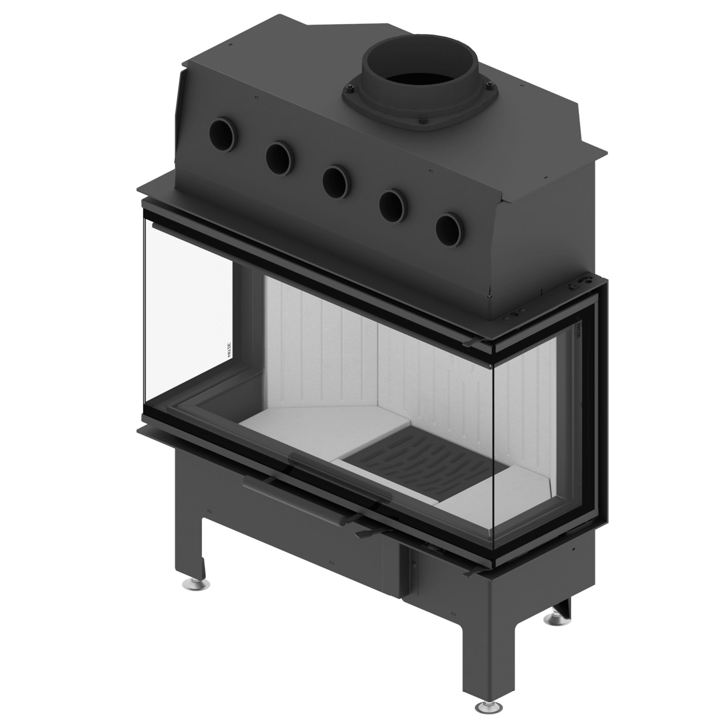 Dreiseitiger Kamin ALBERO AL14C.H-D - Image 4