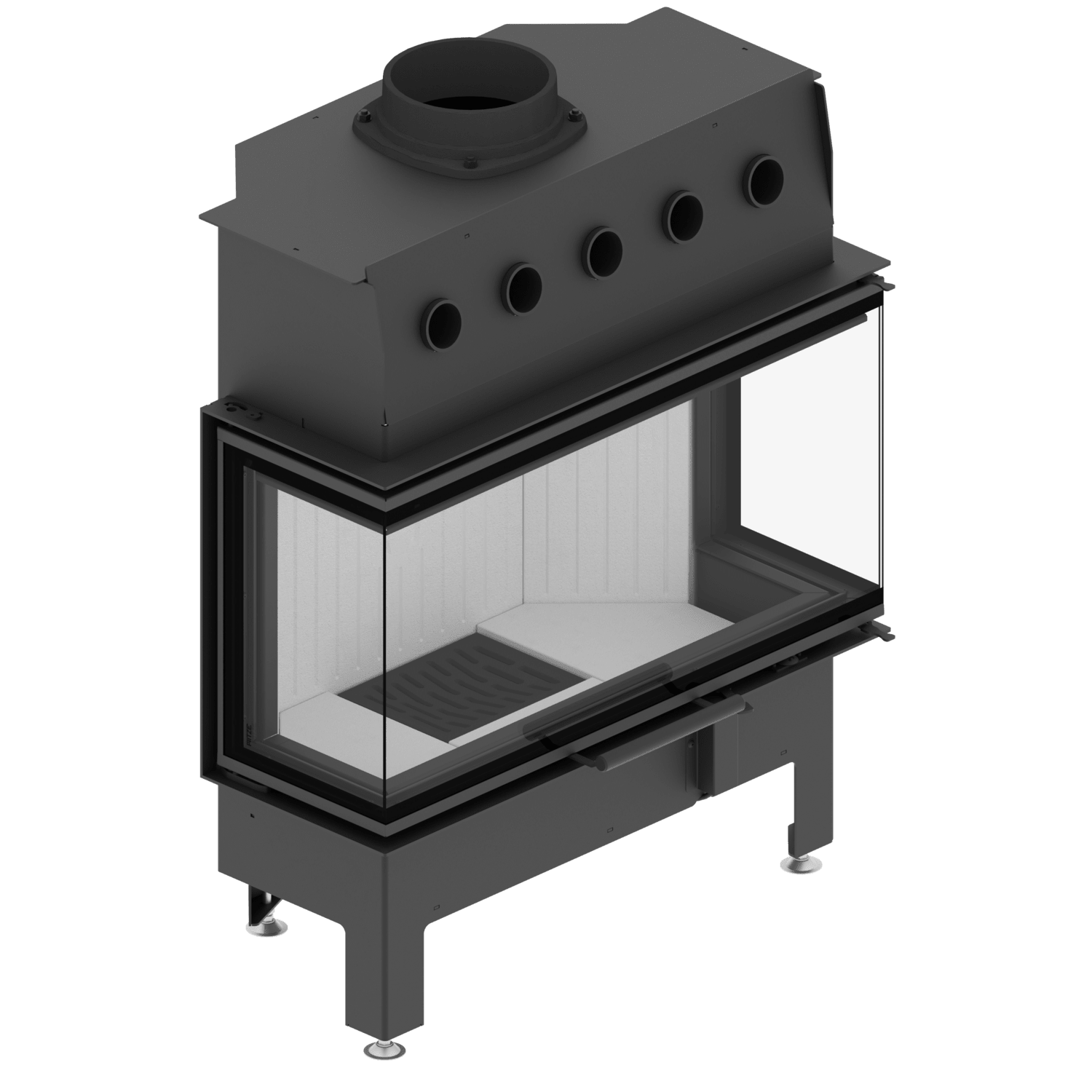Dreiseitiger Kamin ALBERO AL14C.H-D - Image 5