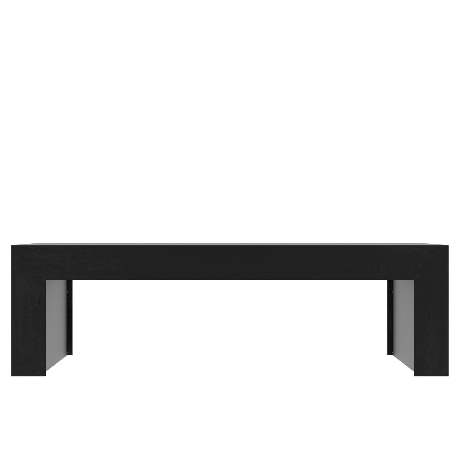 Freistehender Kamin CF 700-4mm auf einer Bank - Image 10