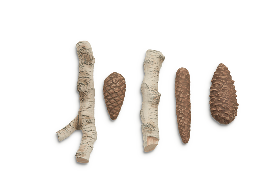 KERAMISCHE HOLZSCHEITE FÜR BIOKAMINE - SET 1 - Image 2