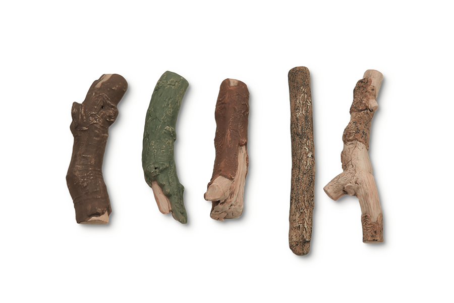 Keramische Holzscheite für Biokamine - Set 3 - Image 2